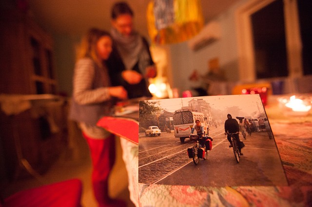 memories... some pics on their travel journey on a bike...