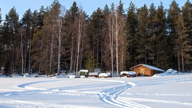 scenery along the Swedish Lapland...