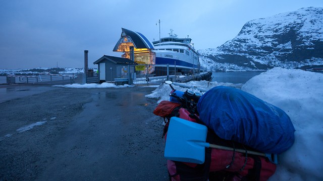 the ferry from Moskenes to Bodo