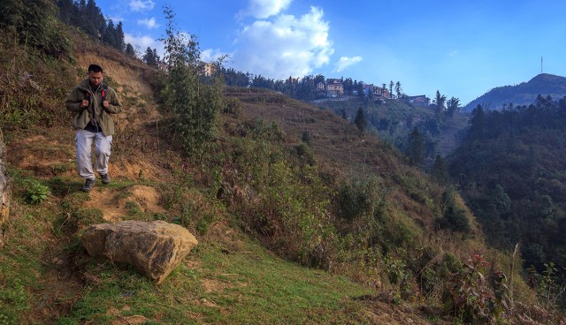 hiking and climbing for hours just to find a perfect spot for a good photograph