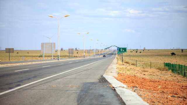 and the good road starts... in China...