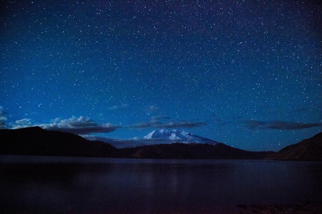 and the milky way disappeared when the sky is brighter...