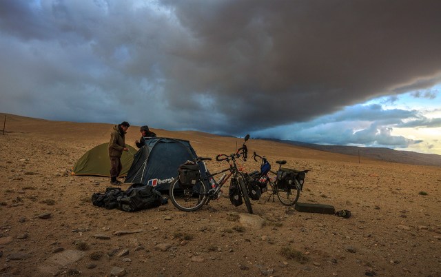 camping at nearly 4000m in the Pamir
