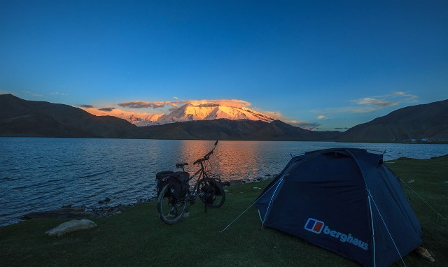 the last light in Karakul Lake