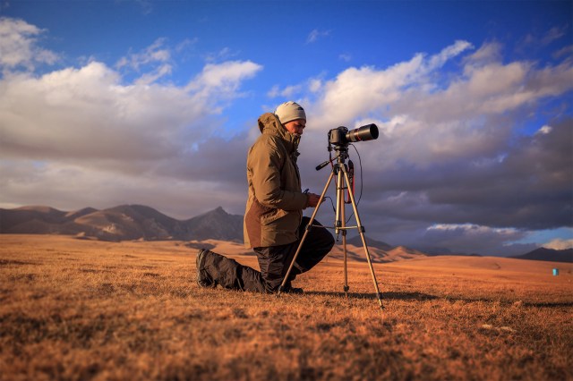 me filming the surrounding areas in the countryside
