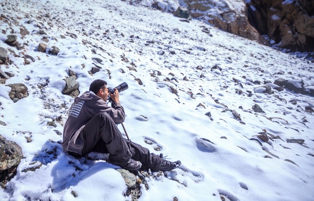 me filming the surrounding areas