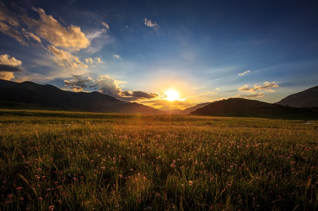 one of my favourite time of the day... the sunset. was slurping my hot tea while watching this