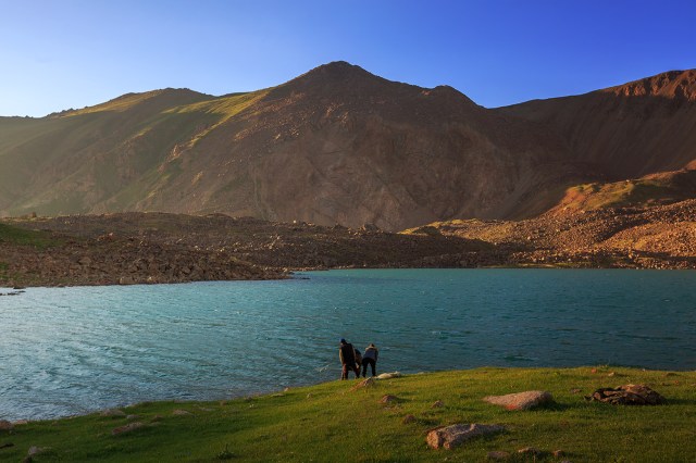 trying to catch some fish after trading horses with me